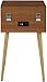 Crosley CR6235A-NA Rohe 3-Speed Bluetooth in/Out Vinyl Record Player Turntable with Built-in Speakers and Detachable Legs, Natural