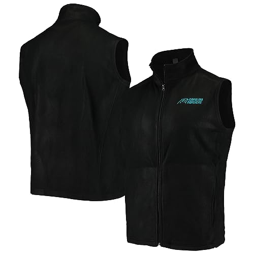 Image of dunbrooke Men's Black Minnesota Vikings Houston Fleece Full-Zip Vest