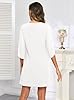 oten Women's 2025 Flutter Sleeve Cocktail Dress Cr... #1