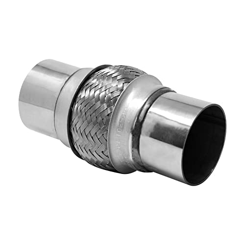Image of Exhaust Flex Pipe 3 inchx4 inch Universal Heavy Duty Stainless Steel 8 inch OL | RK7549, Replacement, RP Remarkable Power