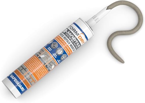 Stormdry XR-Express Reparaturmörtel 310 ml - Gebrauchsfertig, flexibler Mörtel, zementfreie Mischung. Geeignet zur Reparatur von Ziegel, Stein, Beton und Mauerwerk. Grauer Sand