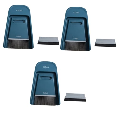 Beavorty 3 Sets Cage Cleaner Cleaning Tools Desktop Cleaning Broom Household Cleaning Supplies Mini Broom and Dustpan
