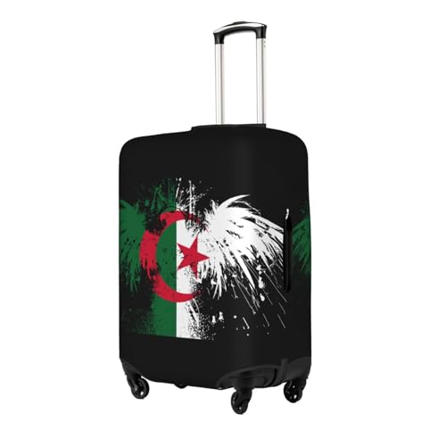 Travel Luggage Cover Algeria Algerians Flag Fashion Washable Baggage Suitcase Protector Fit For Luggage X-Large2