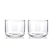 Viski Raye Crystal Negroni Glasses, Lowball Cocktail Glasses Premium Crystal Glassware, 8oz Tumbler Glasses Set of 2
