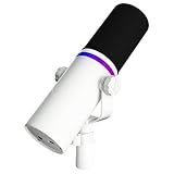 BEACN Mic Light - USB C Broadcast Dynamic Microphone with RGB Lighting and DSP Powered EQ,...