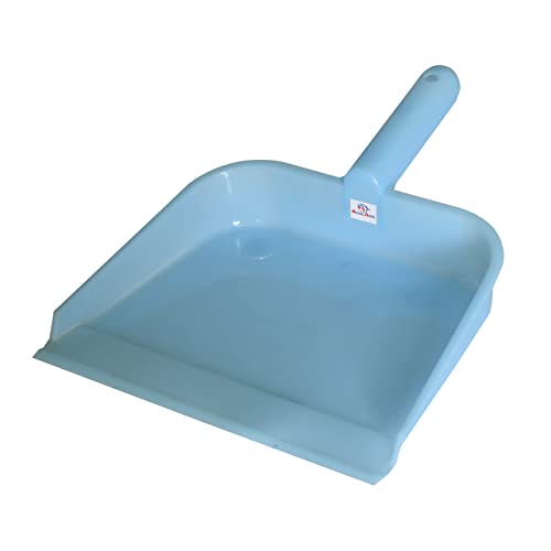 Image of Heart Home Plastic Lightweight 10 inch Dustpan with Comfort Grip Handle for Easy Sweep Broom, Pack of 6 (Pink & Blue & Green)