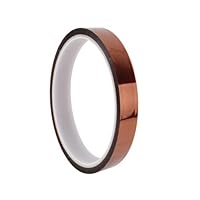JJiaoLinin Hitzebeständiges Klebeband,Kapton Tape Hohen Temperaturen Hitzebeständig Tape Selbstklebend Isolierband Hohen Temperaturen Kapton Band Klebeband Bis 300°C Wärmeklasse(33 m x 10mm)