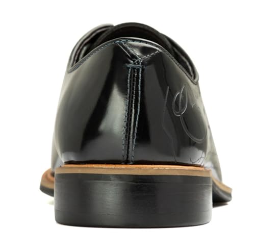 Santimon Men's Genuine Leather Oxford Dress Shoes | Handcrafted Brogue Derby for Business Casual/Wedding/Tuxedo | Formal Shoes with Engraved Detail4