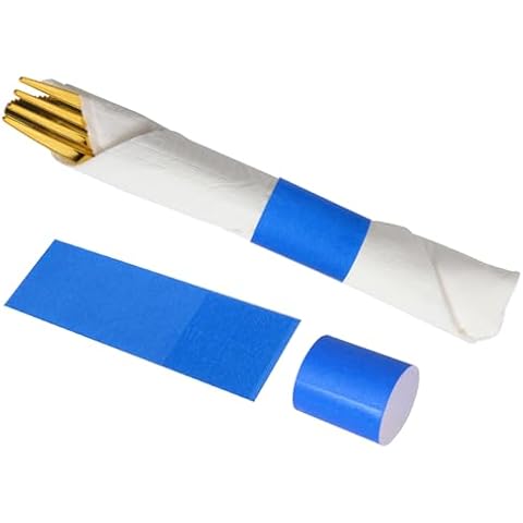 XINGYUNDEL Blue Napkin Bands, Paper Napkin Rings Self Adhesive,Silverware Wraps Bands 2,000 PCS, XY-20008 Cover