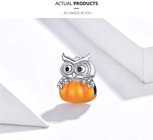 Miniatura 6 de Dijes originales de plata de ley 925 con diseño de calabaza para pulseras de estilo Pandora, dije colgante para el día de la madre, Halloween para