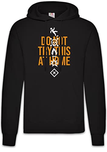 Sweat-shirt Urban Backwoods Do Not Try This at Home Hoodie en coton avec poche kangourou