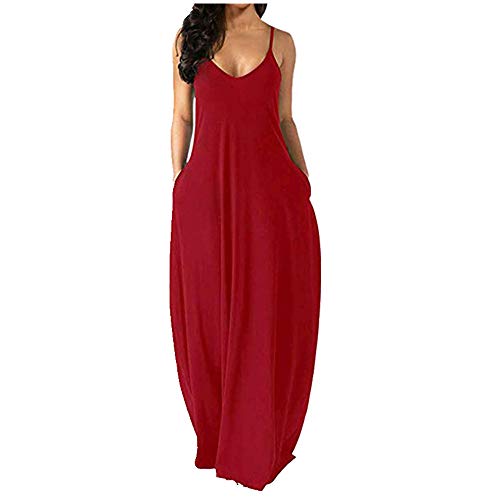 Preisvergleich Produktbild NOBRAND Summer New Damen Strapskleid Gr. XXX-Large, rot