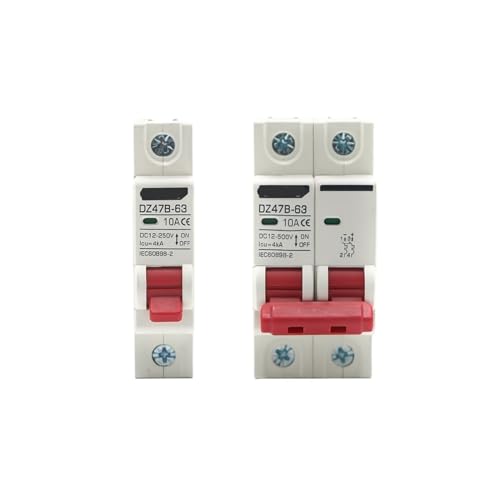 Mini disjoncteur DZ47 DC pour éviter les surcharges de batterie 12V 24V 48V