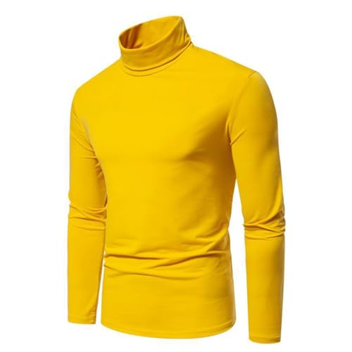 Men's Casual Mock Turtleneck T-Shirts Basic Long Sleeve Thermal Stretchy Pullover Lightweight Undershirt Sweater Tops2