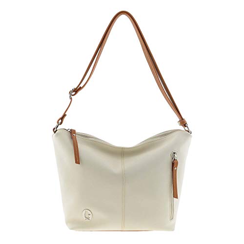 El Potro Bolso estilo gondola piel grabada Talla: U Color: HIELO-CAMEL