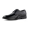 Hitmars Chaussure Homme Ville Oxford Derby pour Hommes Lacets Chaussures Cuir Classique Brogues A Noir 46