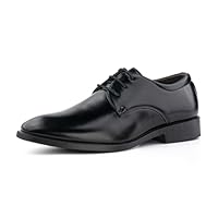 Hitmars Chaussure Homme Ville Oxford Derby pour Hommes Lacets Chaussures Cuir Classique Brogues A Noir 46