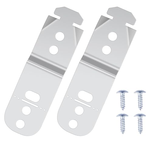 2PCS 619985 00619985 Dishwasher Mounting Bracket Fit for Bosch Dishwasher Mounting Clips Dishwasher Anti Tip Bracket Kit Replaces AP4538351 00605007 00628371 628371