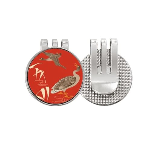 Marqueur de balle de golf en émail magnétique rouge Sourcingmap pour green