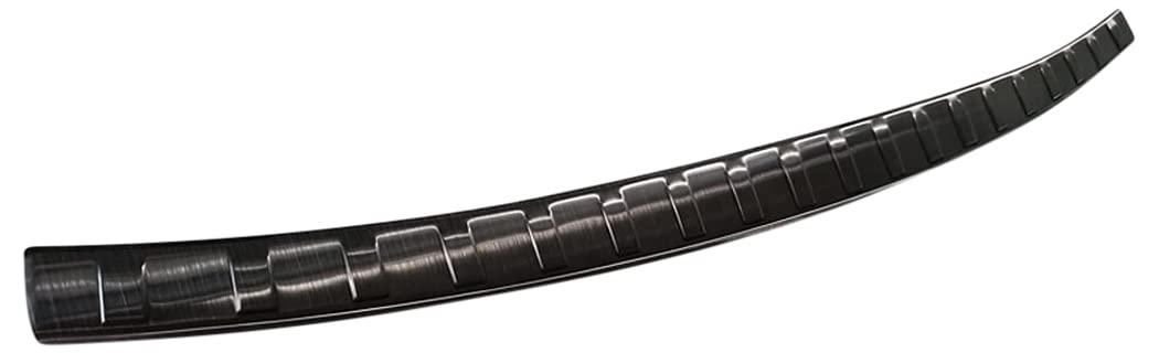 Avisa Protector del Parachoques Trasero Inoxidable Negro Compatible con Skoda Enyaq IV 2020- excl. Coupe 'Ribs'