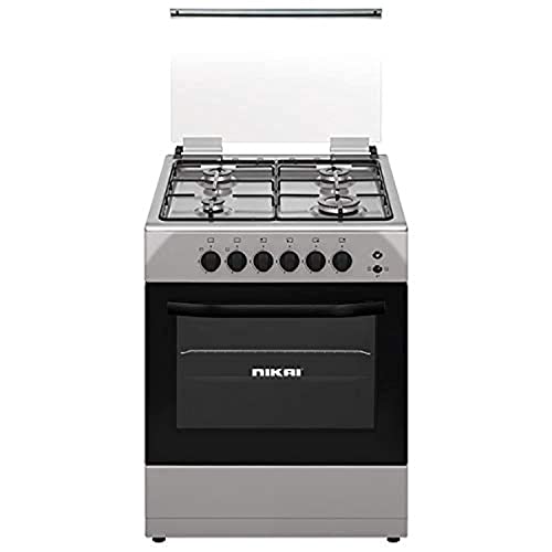 Nikai U6062fs 60x60 Cm Gas Cooking Range, Silver