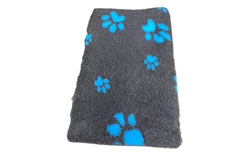 Topmast Vet Bed - Manta para perros, pack doble XXL, 2 x 150/100 cm, con patas de látex, antideslizante, lavable hasta 40 grados, manta para coche