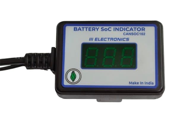 CAN SOC Meter | State of Charge Indicator with Voltage Display (10V–90V) | LED Battery Level Monitor for Battery, EV Vehicle & Solar With 3MTR Wire-picture-22