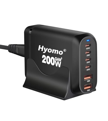 Amazon.co.jp: 【200W GaNFastⅢ 充電器】 6ポート 単口最大100W 【PSE