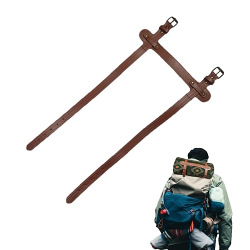 Deckengurt aus Leder | Verstellbarer Picknickgurt | Motorrad-Bettrollen-Deckengurte für Camping | Strände, Motorrad | Picknick-Decke, Gurt, Tragetuch, Matte, Lederdecke