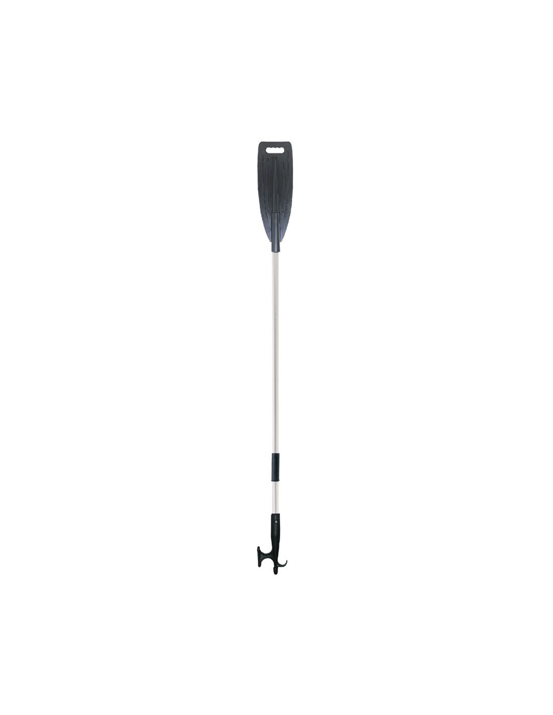 Lalizas Pagaie télescopique avec gaffe, Noire, L.122-169cm