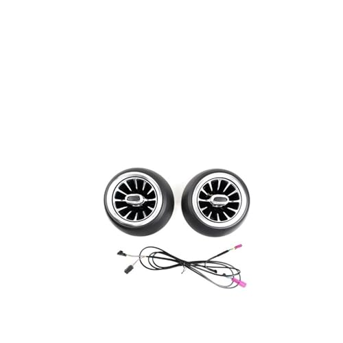 XCZPRKMXY 12-Color LED Car Air Vent Turbine Outlet Nozzle Luminous Ambient Light Atmosphere Neon Lamp Compatible with Mini Coopers 2018-2021(Set 2)