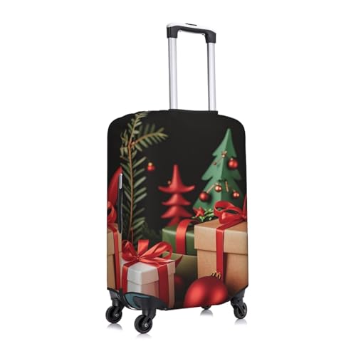 Xmas Decoration Christmas Gift Travel Luggage Cover Suitcase Protector Washable Elastic Suitcase Cover Anti-Scratch Luggage Protector Travel Suitcase Baggage Cover Fits 18-32 Inch Suitcase Small3