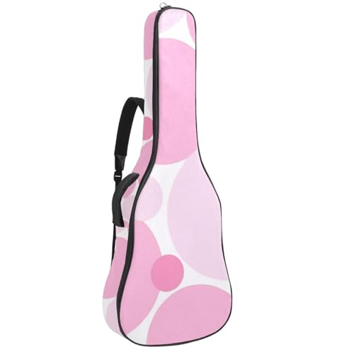 Sac pour guitare acoustique étanche à motif rose pour vos déplacements
