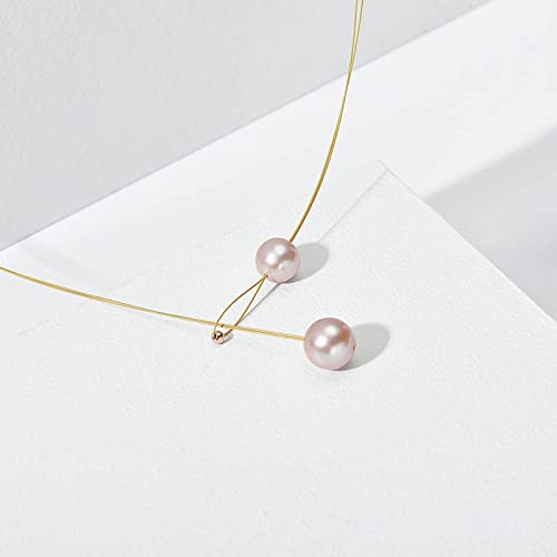 Collier perles d'eau douce violet pour sublimer vos tenues de soirée - 3