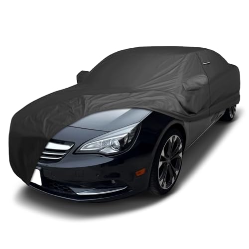 Image of iCarCover Premium Custom Car Cover for 2016-2019 Buick Cascada Heavy Duty Waterproof All Weather Rain Snow UV Sun Protector Custom Fit Full Exterior Indoor Outdoor Protection Car Cover (Black)