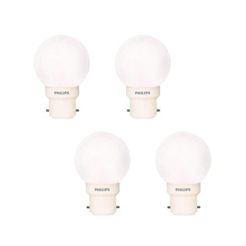 Philips Deco Mini Base B22D 0.5-Watt LED Bulb (Pack of 4, White) (Small) (B012FCNVHO) Amazon Price History, Amazon Price Tracker
