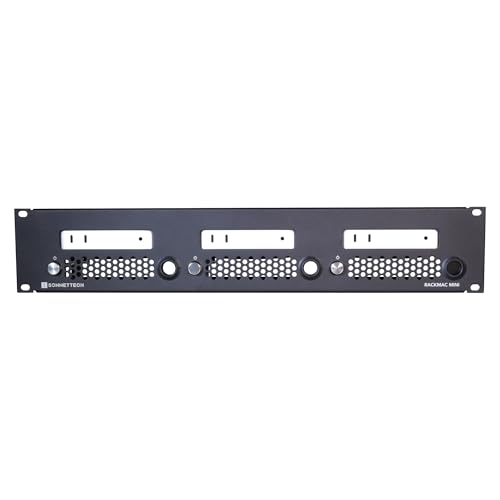 Sonnet RackMac mini (2024+) 2U Rackmount Enclosure for 1 2 or 3 Mac mini Computers Pro 19-Inch Rack Mounting Solution