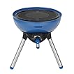 Campingaz Party Grill, Kleiner Grill für Camping oder Picknick, Camping-Grill mit flexiblen Kochmöglichkeiten, Gaskocher mit Antihaftbeschichteter Grillplatte und Topfträger, Blau