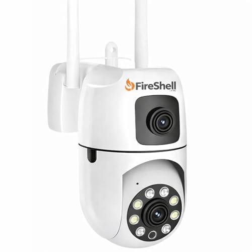 Image of Fireshell Smarthome Dual Lens 10MP (5MP+5MP) WiFi CCTV Camera with 360 PTZ & Fixed View, AI Motion Detection, Color Night Vision, Two-Way Audio, App Remote Access Indoor Security Camera