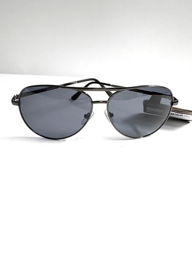 Panama Jack Classic Aviator Sunglasses, Gun Metal Frame, Dark Gray Lenses Polarized - COM.2