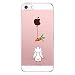 Produktbild Caler Hülle Kompatibel/Ersatz für iPhone SE/5S/5 Hülle Silikon Transparente Ultra Slim TPU dünne stoßfeste mit Motiv Tasche Etui Schutzhülle Case Cover(Kaninchen Karotte)