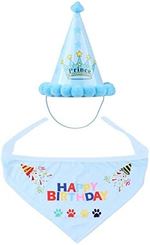 誕生日犬ペットの誕生日パーティーハット犬年齢周年記念パーティー唾液タオル