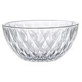 Bol de service décoratif : utilisation pour types de boissons froides que desserts en couches, parfaits, apéritifs, salades de fruits et plus , bol en verre décoratif