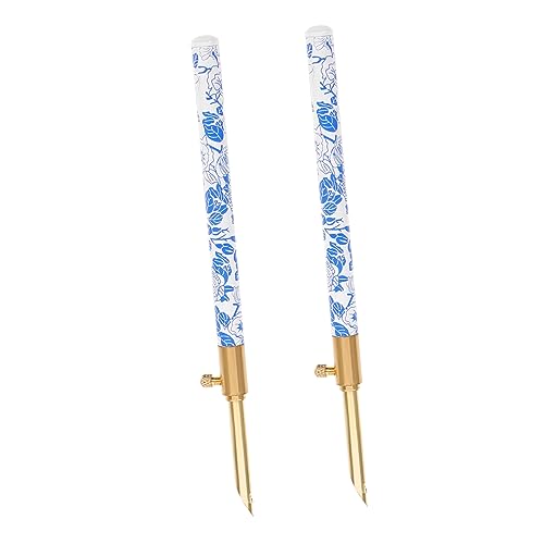 LALAFINA 2pcs Metal Punch Needle Set for Embroidery Punch Embroidery Kit h Hoop Accessories