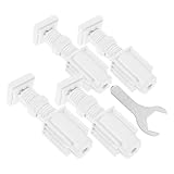 NUOBESTY No Drill Blind Brackets Louver Blind Mounting Brackets Clips Window Shade Replacement Parts Universal Fit 4pcs 1 Inch