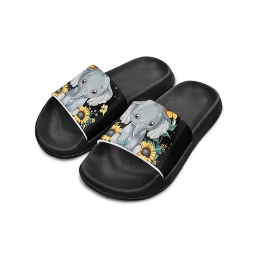 Girls Slide Sandals Non Slip Summer House Slippers Kids Open Toe Beach Slides Stylish Kids Shower Shoes