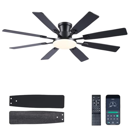 JSAITEE 60Inch Ceiling Fan with Lights and Remotes,...