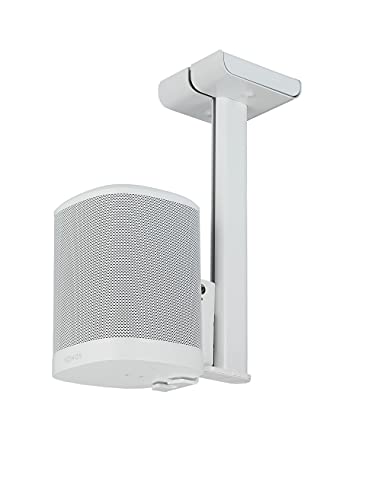 Mountson - Ceiling Mount Compatible with Sonos One, One SL and Play:1 (White)