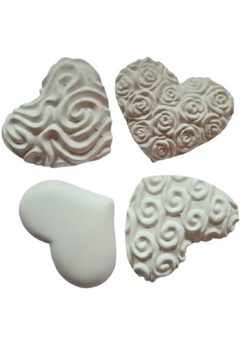 25 PZ Gessetti profumati Cuori Misti Misure 5,5x4,5 cm