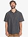 Quiksilver mens Centinela 4 Up Comfort Fit Pocket Collared Button Down Shirt, Black Centinella, Medium US
